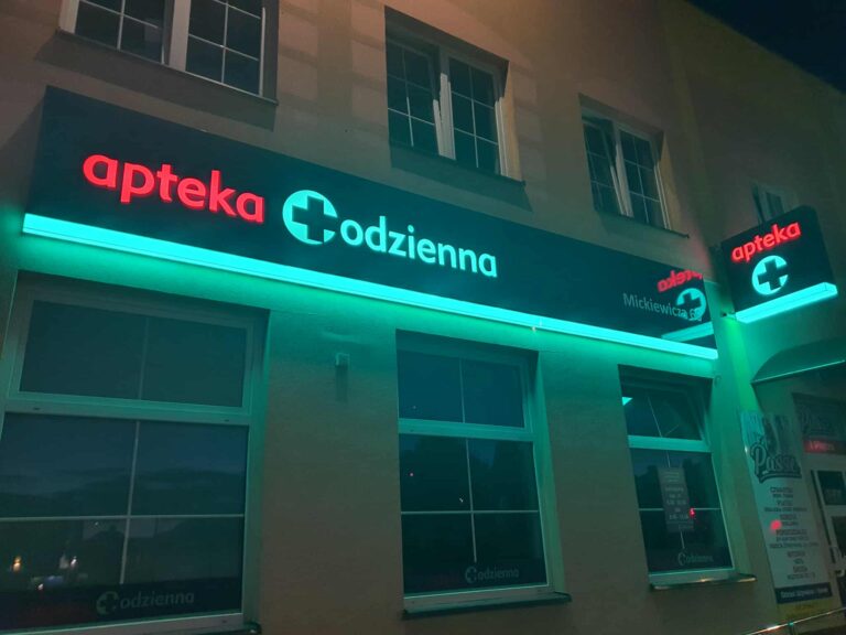 kaseton reklamowy apteka rzeszów